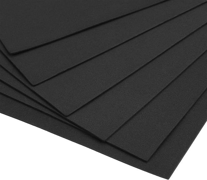 uxcell Black EVA Foam Sheets 11 x 8 Inch 1.7mm Thickness