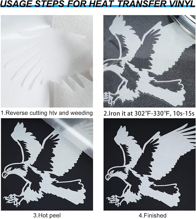 TUMIYA Glitter White HTV Vinyl