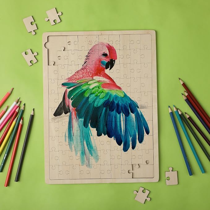 Mr. Pen- Blank Wooden Puzzle, 100 Pieces, 14.2" x 10.6" | Wooden Blank Puzzles