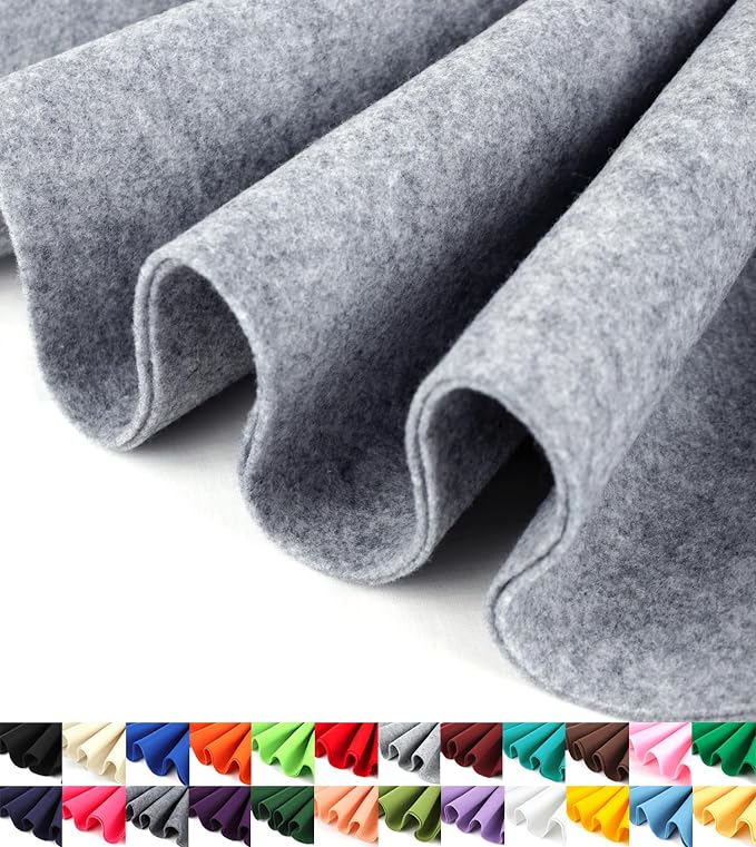 Barcelonetta | Felt Fabric | 36" X 36" Square | 1.6mm Thick | Acrylic & Soft