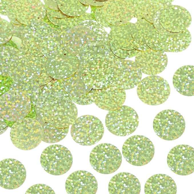 MECCANIXITY 700 Pcs Flat Round Sequins 15mm/0.6 Inch Loose Paillettes Craft