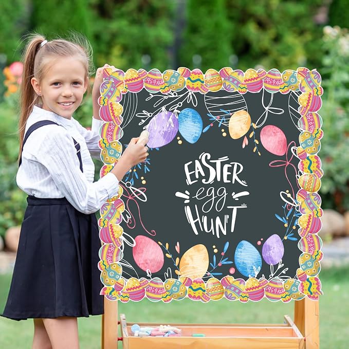 69 Feet Bulletin Board Borders，Colorful Egg Border and Bulletin Board Border