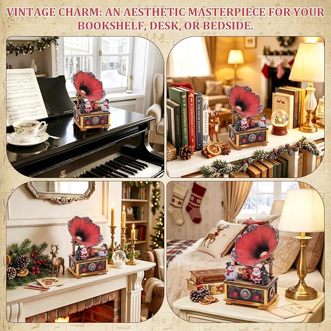 3D Puzzles for Adults Vintage Gramophone Music Box
