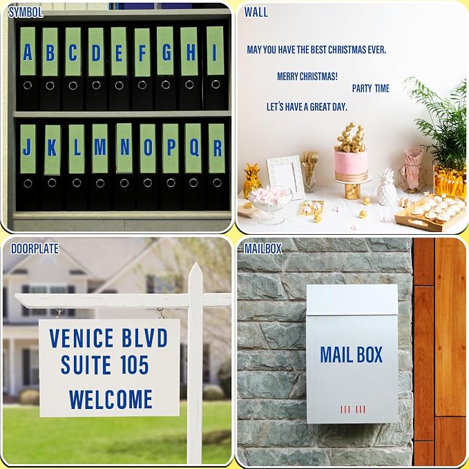 Letter Stickers, Mailbox Numbers, 2.5 Inch Waterproof Vinyl Alphabet | 2 1/2