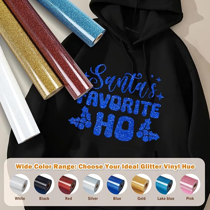TUMIYA Blue Glitter Heat Transfer Vinyl HTV Roll