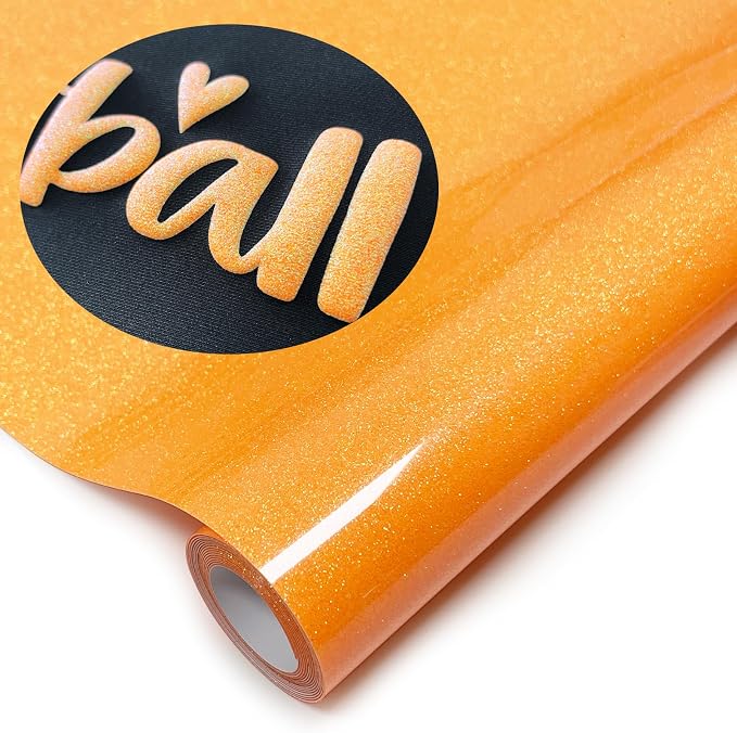 Glitter Puff Heat Transfer Vinyl, 12in X 5ft Iron on | 3D Puff, Wash No Fade