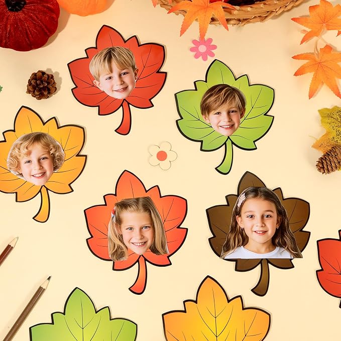 gisgfim 80Pcs Fall Cutouts Maple Leaves Decorations Bulletin Board Autumn Theme