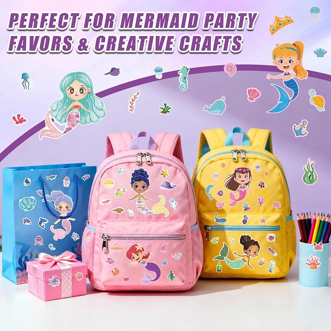 42 Sheets Create Mermaid of Dreams Stickers, Make Your Own Stickers