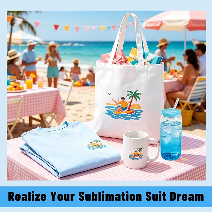 Joyclub 5 PCS Unisex Sublimation Blanks Bulk Polyester T Shirts