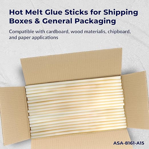 ASA Full Size Hot Glue Sticks – 7/16" x 15"