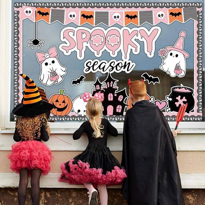 Halloween Ghost & Pumpkin Paper Cutouts