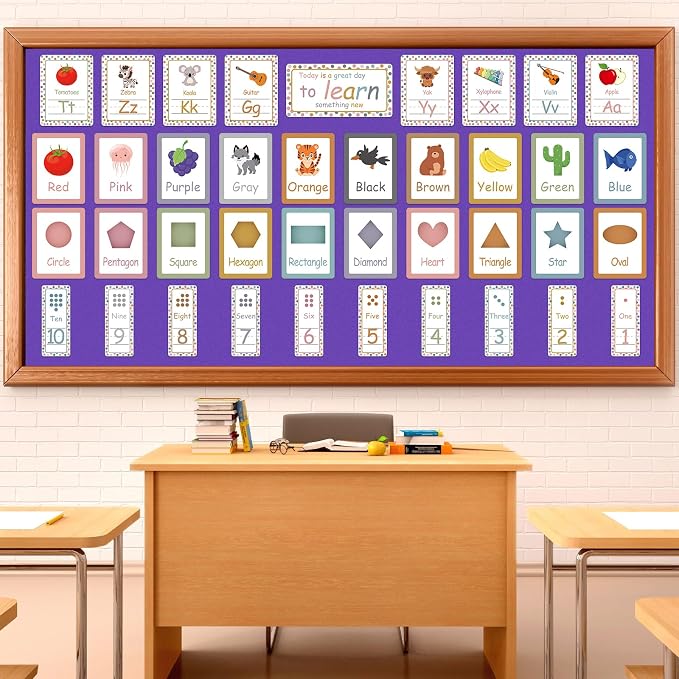 Purple Bulletin Board Roll Non-Woven Fabric Poster 16in X 12ft | Back to School