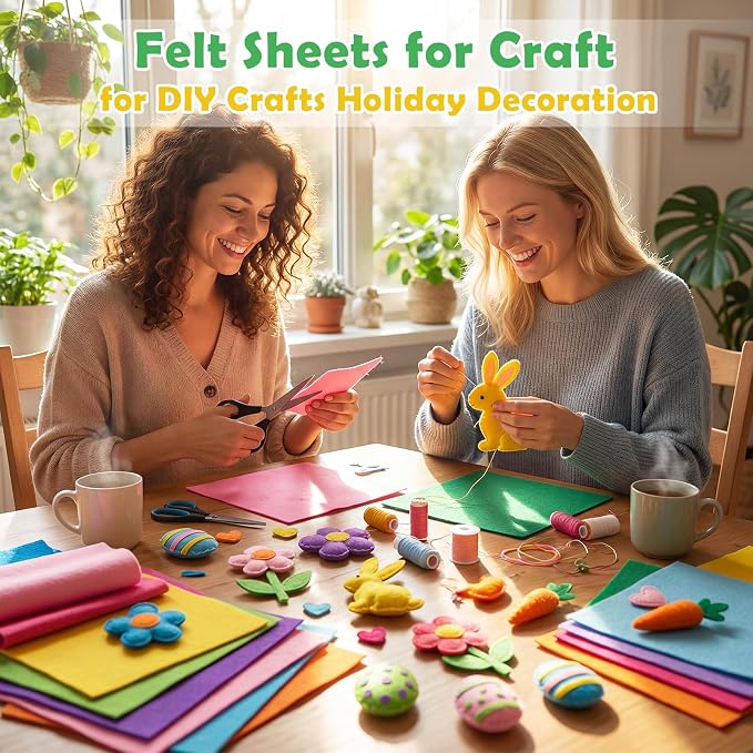 Tegeme 100 Pcs 8 x 12 Inches Felt Fabric Sheet