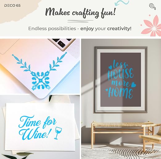VViViD DECO65 Matte Pastel Light Blue Permanent Adhesive Craft Vinyl