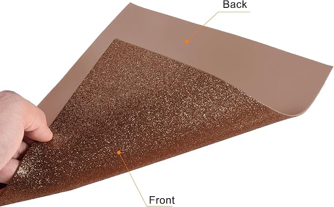uxcell Brown Shiny EVA Foam Sheets 11 x 8 Inch 2mm Thick