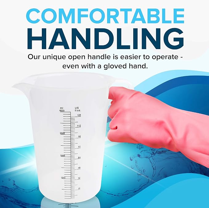 ACCUPOUR 128oz Measuring Pitcher, Pool and Lawn