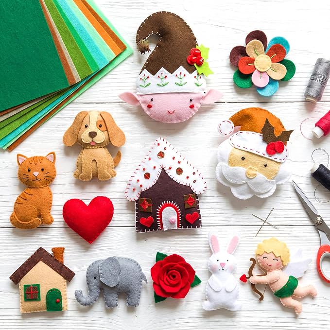 Tegeme 100 Pcs 8 x 12 Inches Felt Fabric Sheet