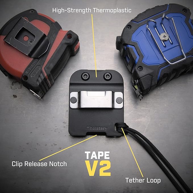 Holstery TapeMaster | Clip-On Tape Measure Holder
