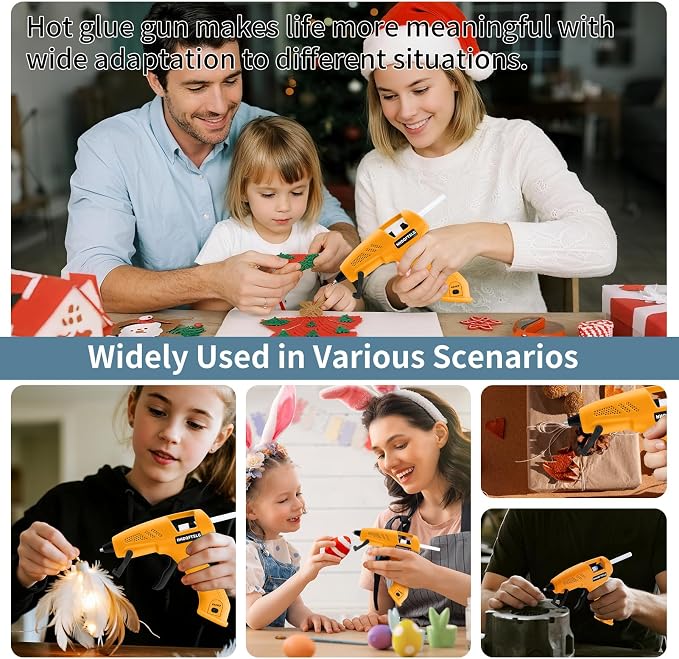 Cordless Hot Glue Gun, Fast Preheating