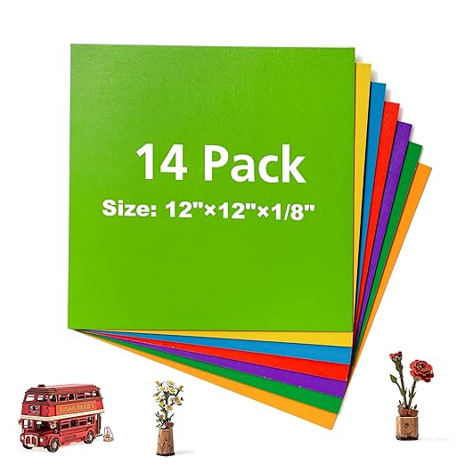 Plywood Sheets, 3mm Basswood for Laser Cutting and Engraving, Thin Plywood