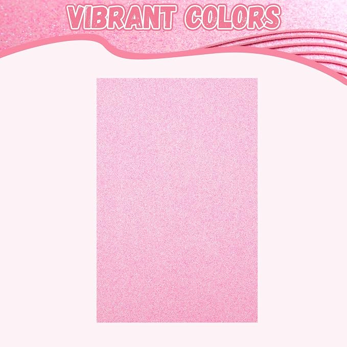 10 Pack Glitter Foam Sheets Craft 8 x 12 inch | Sparkles Foam Paper