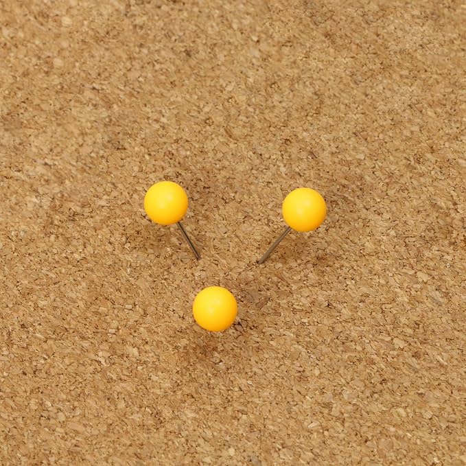 Tupalizy 100PCS 1/4 Inch Small Round Head Map Tacks Pins