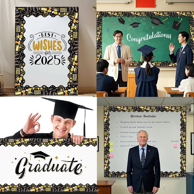 69Ft Graduation Bulletin Board Border Congrats Grad Decoration Trim Stickers