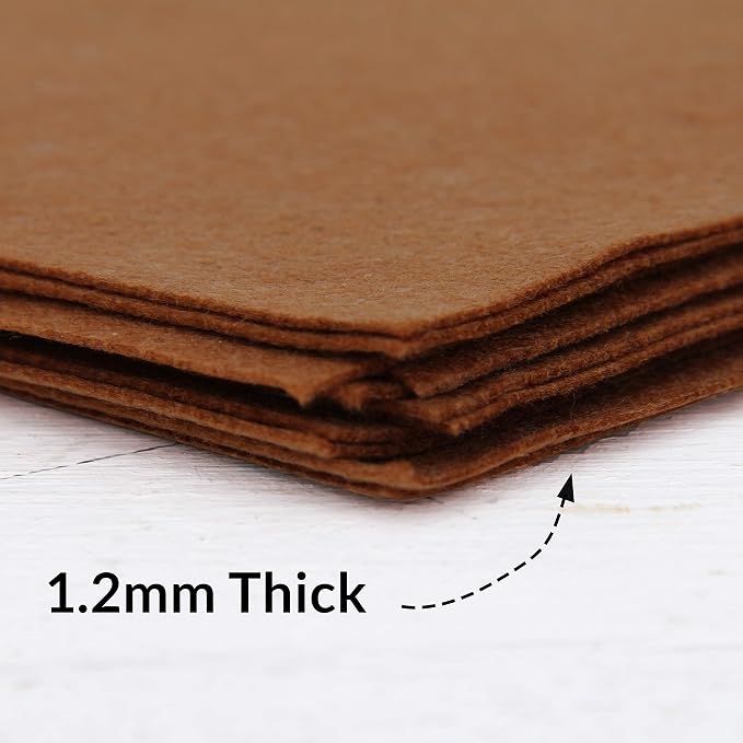 Threadart Brown Premium Felt Sheets
