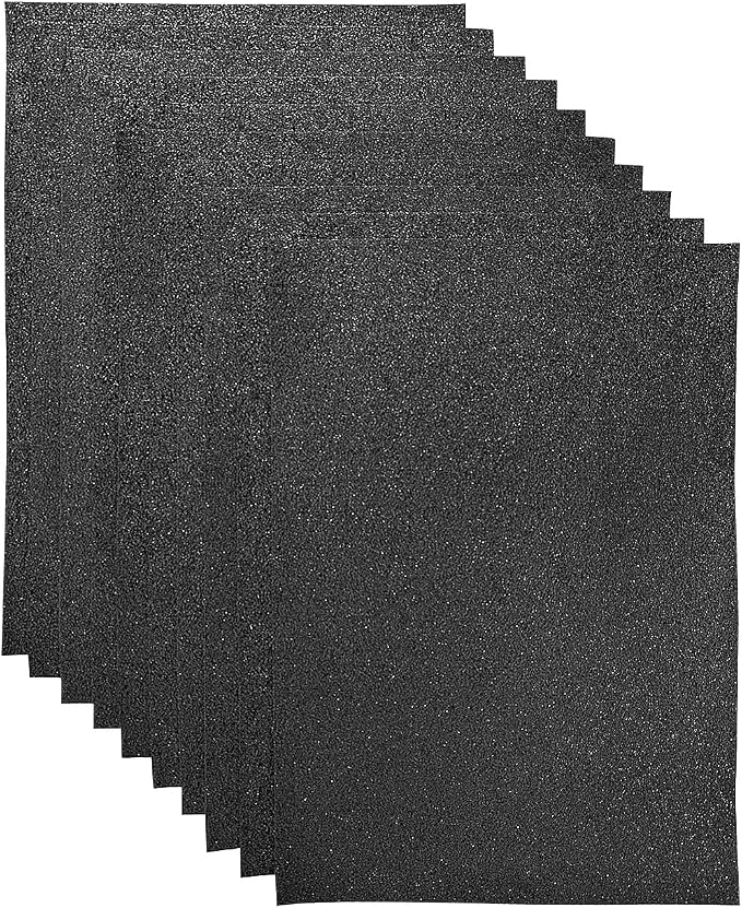 Jtnohx Glitter Felt Fabric, 8 x12 inches Felt Square Glitter