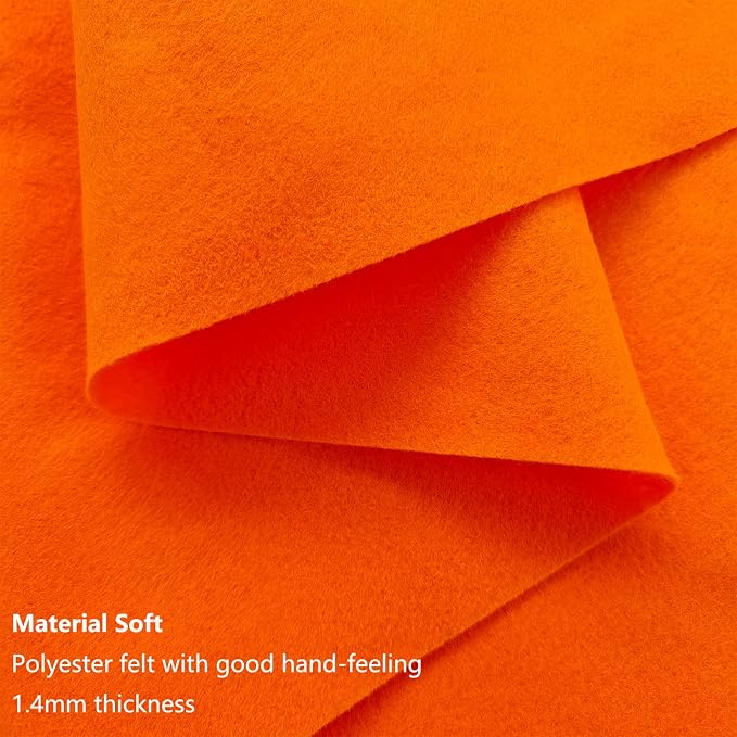 Jtnohx Color Felt, 1 Square Yard Felt Fabric, 1.4mm Thickness Flexible Craft