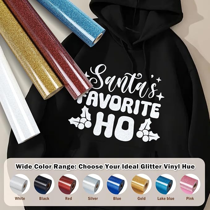 TUMIYA White Glitter Heat Transfer Vinyl HTV Roll