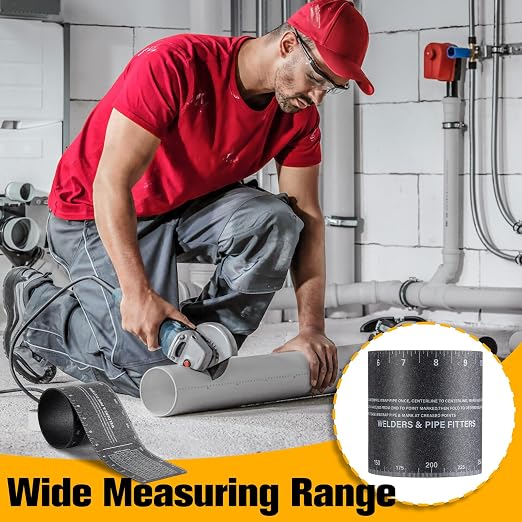 Relaxweex 2 Pack Pipe Wrap Around Flex Angle Pipe Measuring Tool