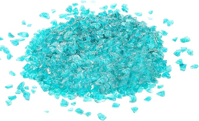 1.5 lb Glass Gravel Stone 3-6 mm Glitter Gravel Stone Luster Reflective