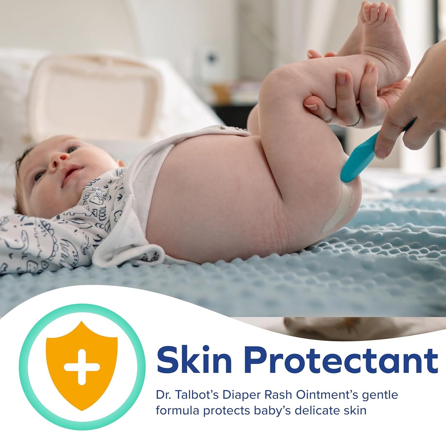 Dr. Talbot's Baby Diaper Rash Ointment - 1 oz - Zinc Oxide Skin Protectant with Peruvian Balsam - Treats and Prevents Rash