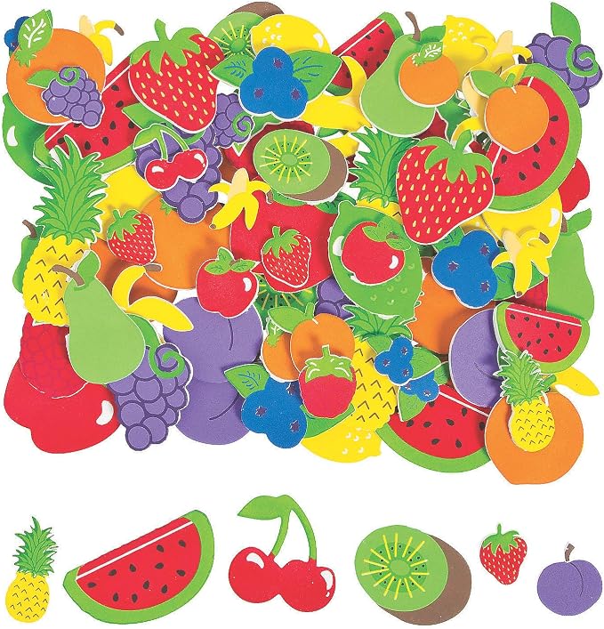 Fun Express 500 Pack Self-Adhesive 3D EVA Foam Stickers