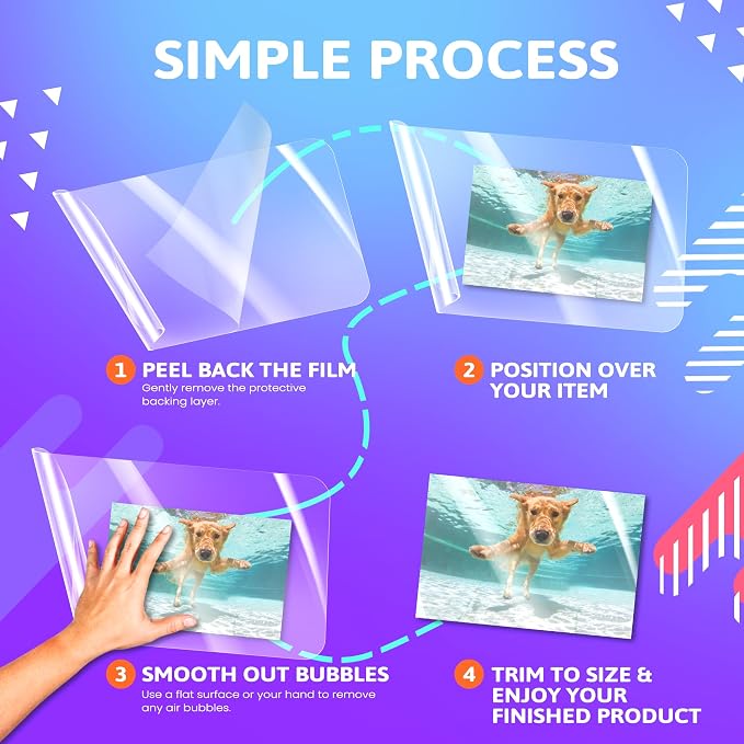 Frisco Craft Self Laminating Sheets, No Machine Needed, Self Sealing Laminate