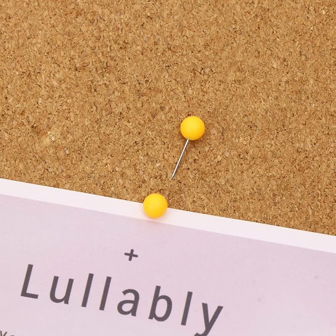 Tupalizy 100PCS 1/4 Inch Small Round Head Map Tacks Pins