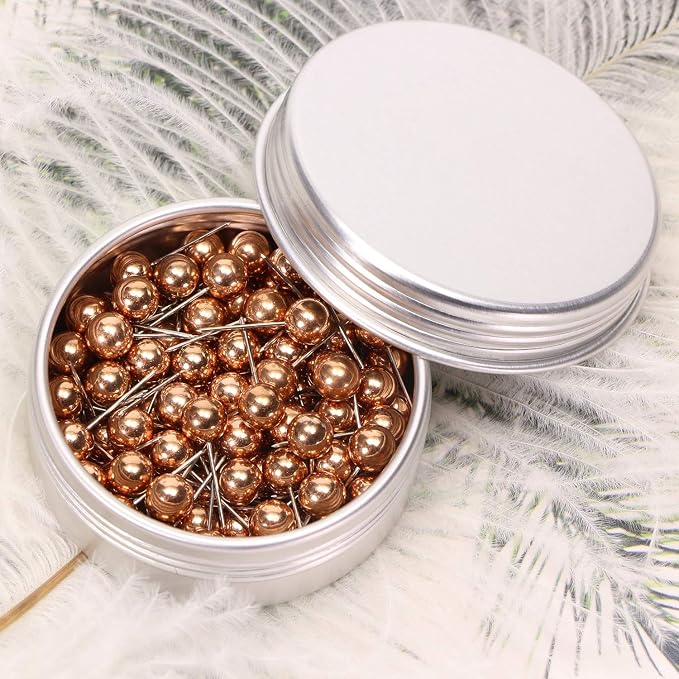 Tupalizy 100PCS 1/4 Inch Small Round Head Map Tacks Pins
