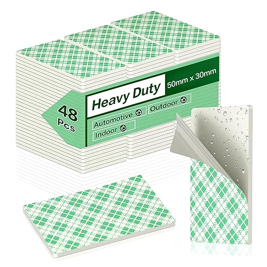 Double Sided Foam Tape Pads, 2mm Thick Heavy Duty White Polyurethane Foam