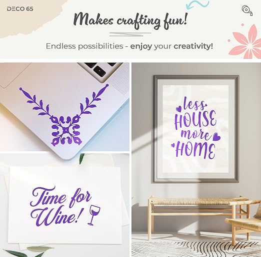 VViViD DECO65 Suede Purple Permanent Adhesive Craft Vinyl