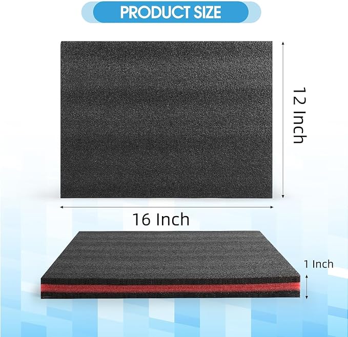 Tool Box Foam Inserts 2 Pack, Foam Inserts