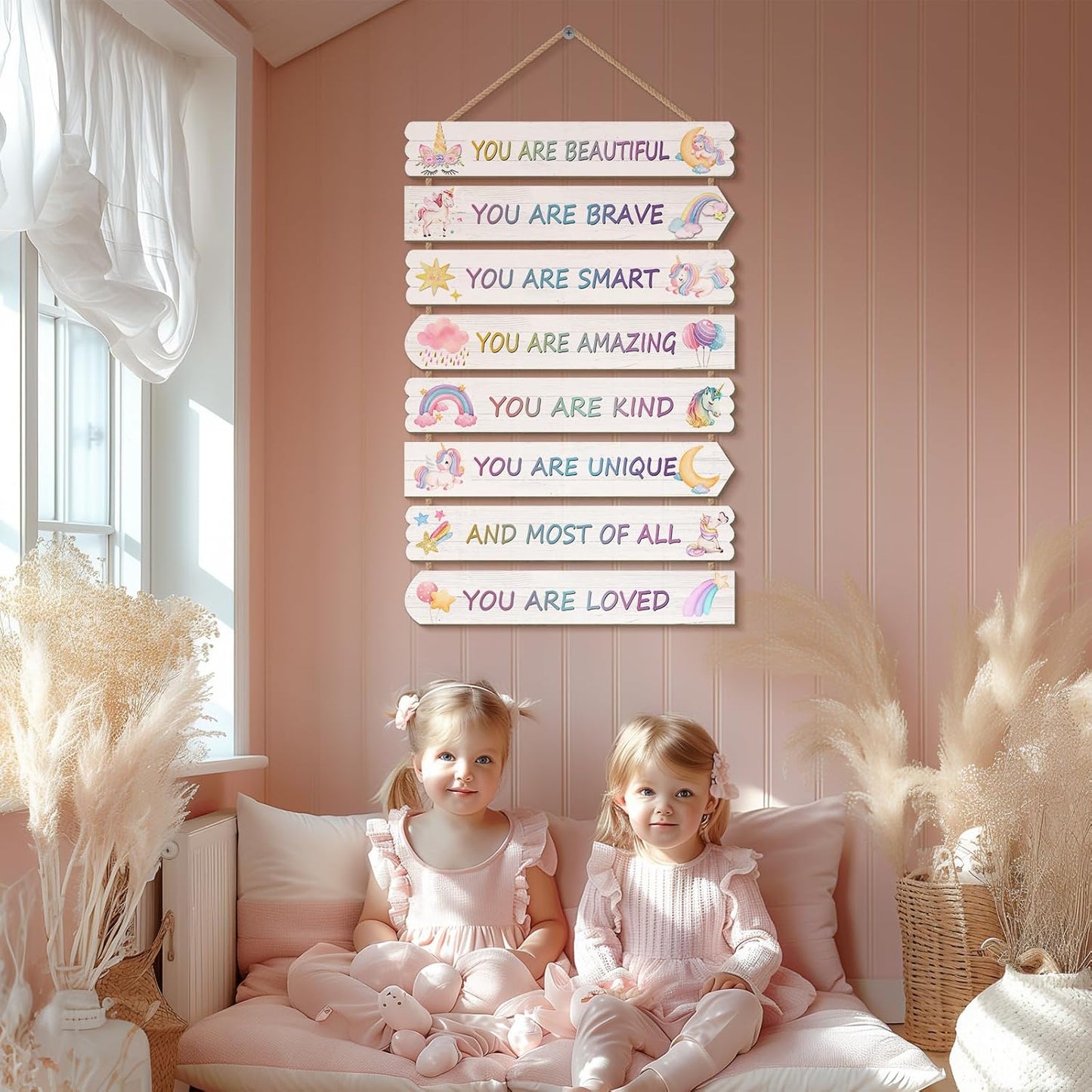 Unicorn Room Decorations For Girls, Kids Room Decor, Inspirational Wall Deco, Little Kids Bedroom Decor,Bedroom Deco For Teen Girls,Nursery Wall Decorations(Unicorn)