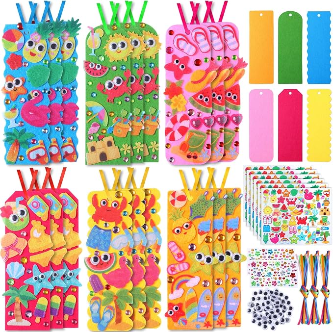Capoda Summer Bookmark Craft Kits Felt DIY Make Your Own Bookmark