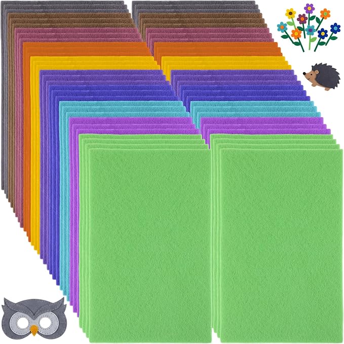 Peryiter 150 Pcs Fall Felt Sheets Bulk