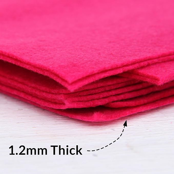 Threadart Magenta Premium Felt Sheets