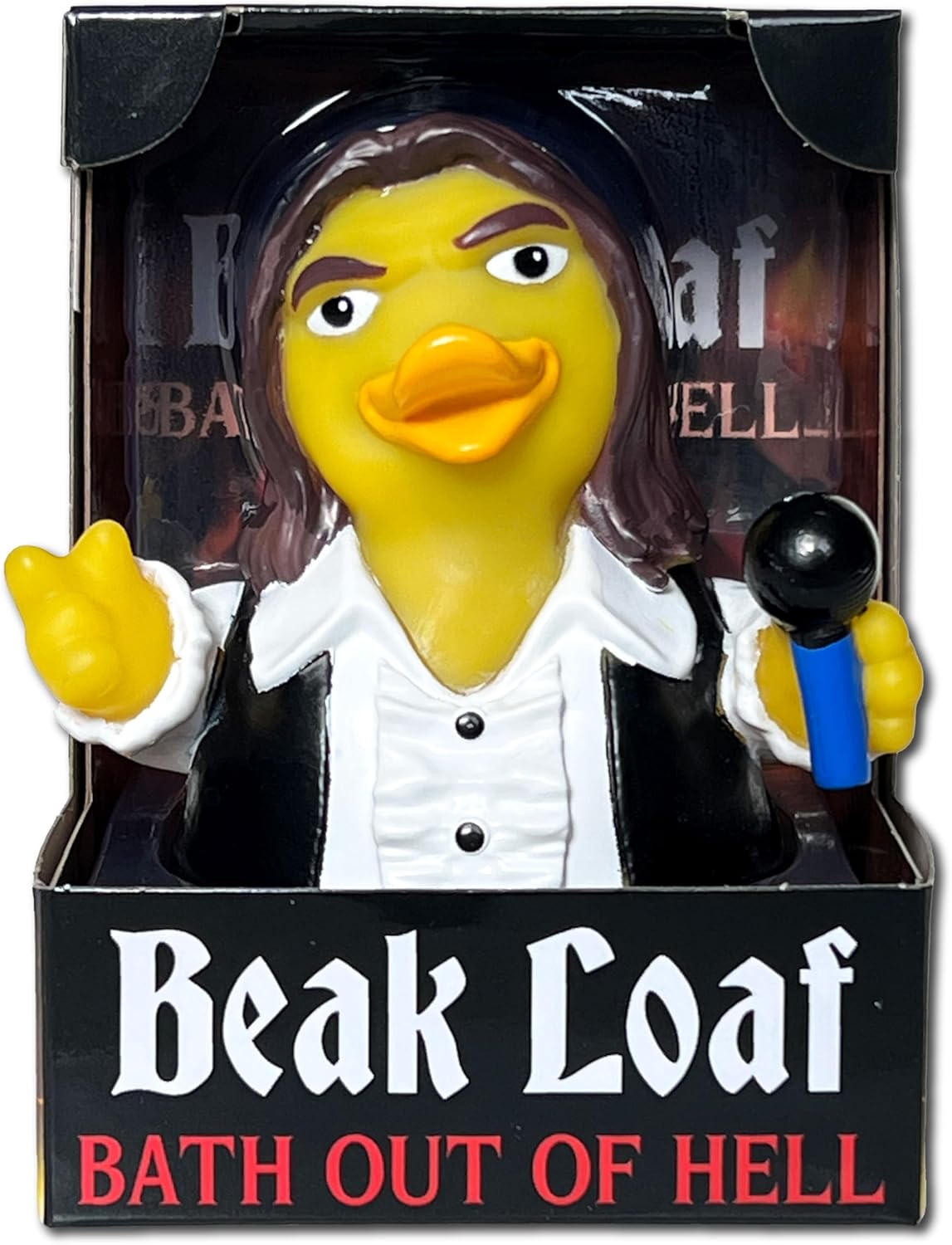 CelebriDucks - Beak Loaf - Bath Out of Hell - Floating Rubber Ducks - Collectible Bath Toy Gift for Kids & Adults of All Ages