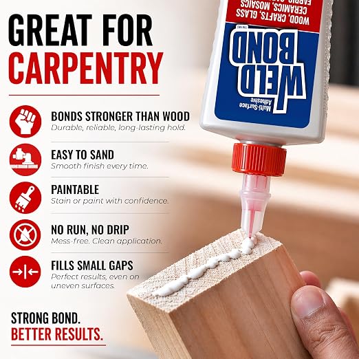 Weldbond Multi-Surface, Non-Toxic Glue, Bonds Most Anything! Use as Wood Glue or