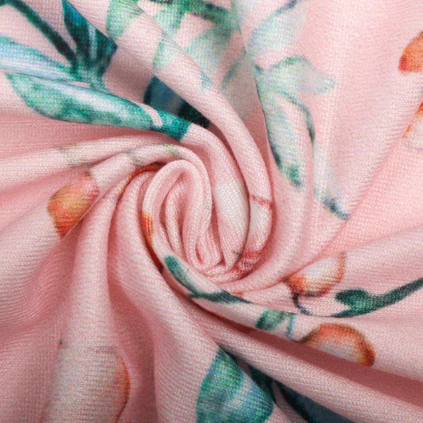 Changing Table Pad Cover Elastic Changing Pad Cover Premium Baby Changing Pad Cover 2 Pack for Boys Girls Soft Comfortable and Secure (Pink Flower)