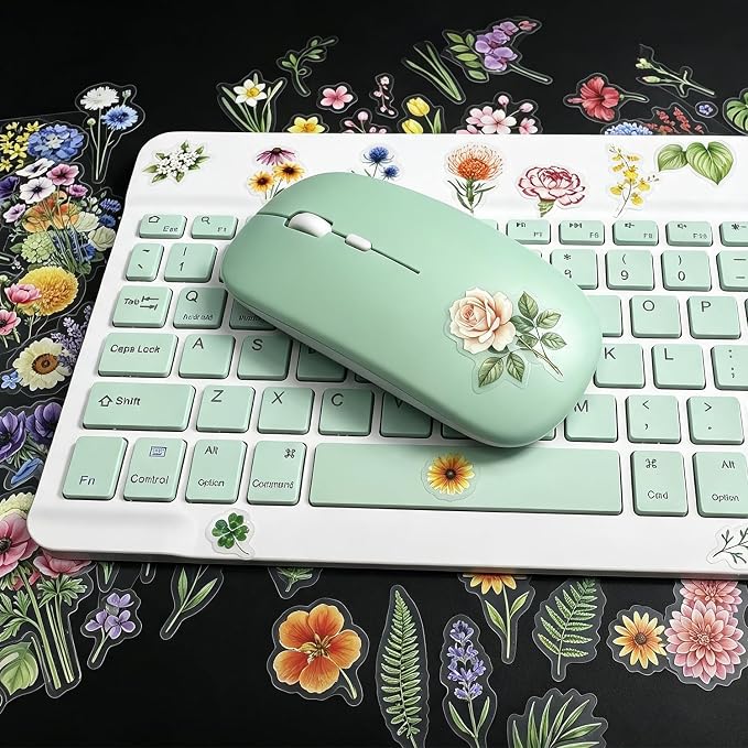 316PCS Transparent Flower Stickers:
