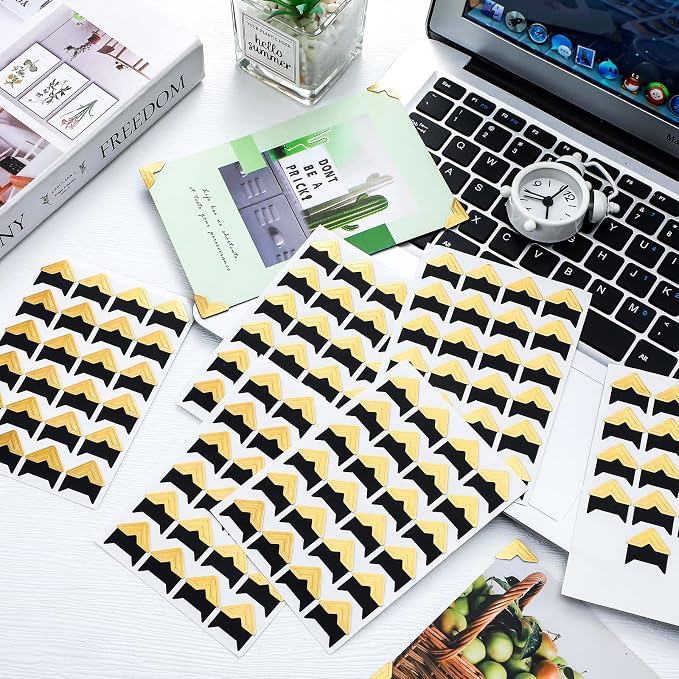 Pajean 720 Pieces Photo Corners Self Adhesive Photo Corners